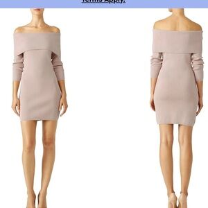 StyleStalker Blush Vana Knit Sweater Dress Womens Size Large NWT Chic Feminine